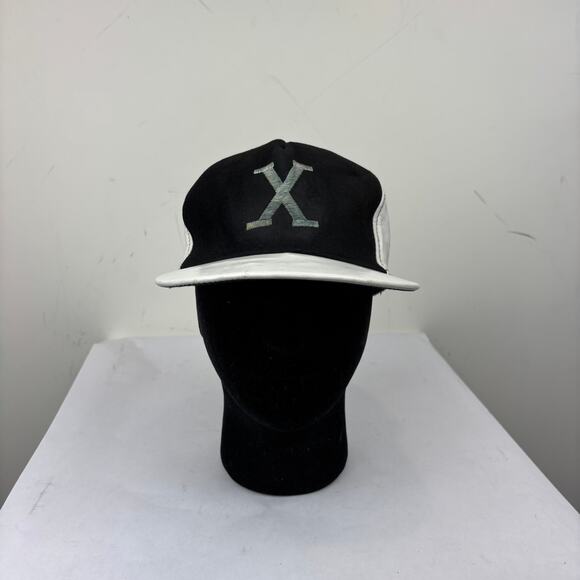Vintage Malcolm X Suede Leather Panel Baseball Cap Adjustable Hat - Picture 2 of 13
